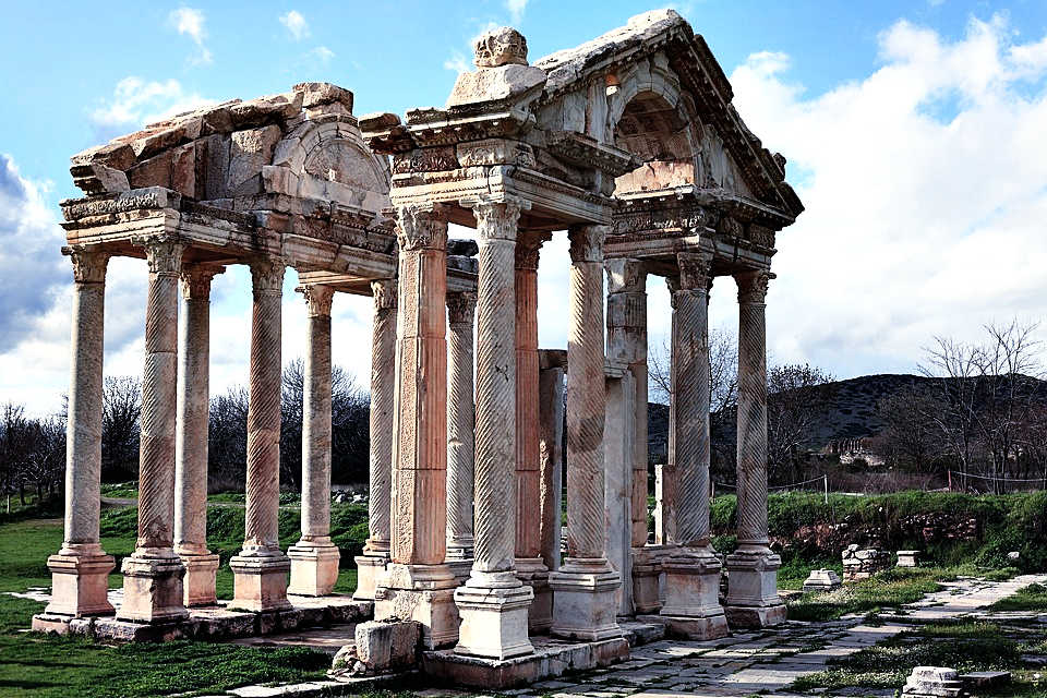 Reste einer römischen Tempelanlage