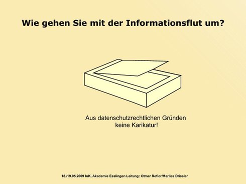 Wie gehen Sie mir der Informationsflut um?