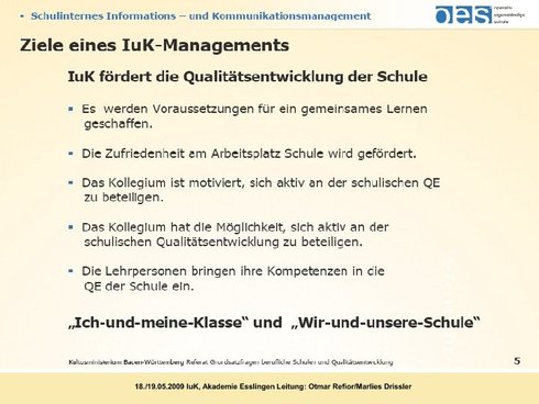 Ziel eines IuK-Managements