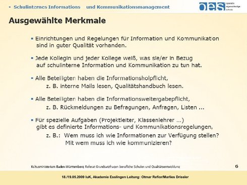 Ausgewählte Merkmale