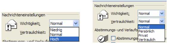 Wählen Sie dazu im entsprechenden Listenfeld die entsprechende Stufe.