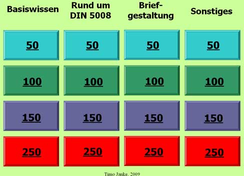 Briefgestaltung - Magische Wand