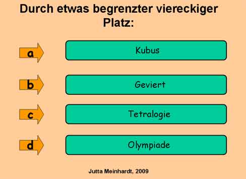 Rund im die Zahl Vier