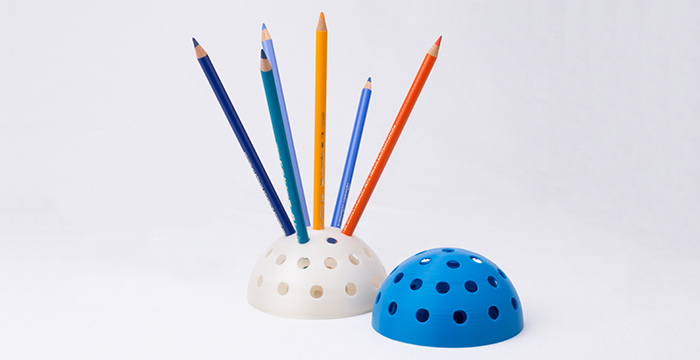 Stifteigel, befüllt und unbefüllt