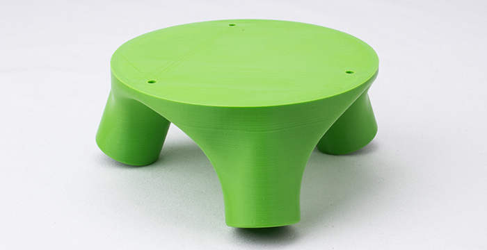 Dreibeintisch, grün