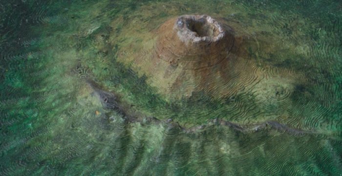 3D-Druck einer Vulkanlandschaft