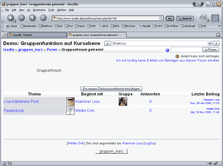 Lisas Sicht der Dinge