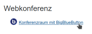 BigBlueButton in einem Moodle