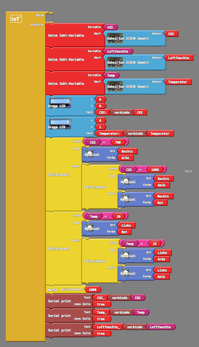 Programm mit Ardublock