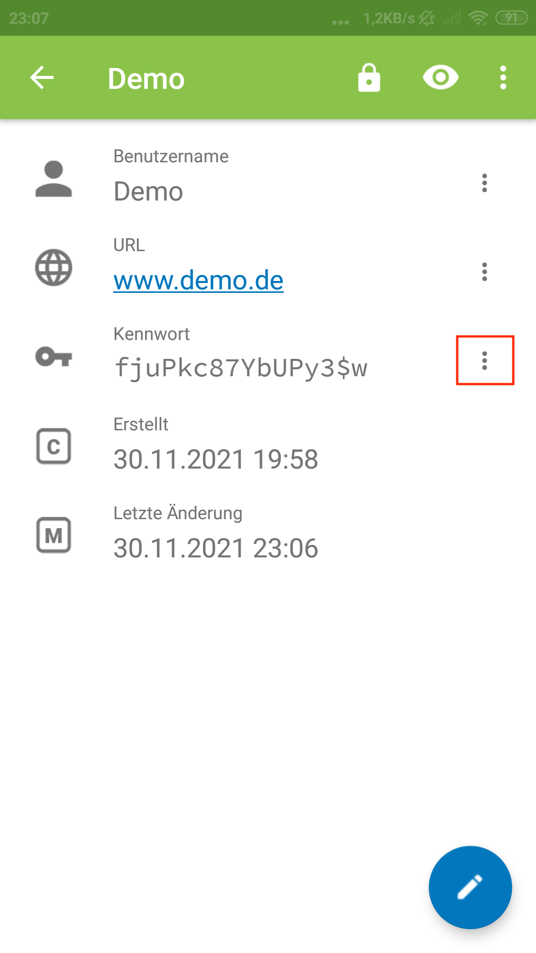 Passwort kopieren - Icon