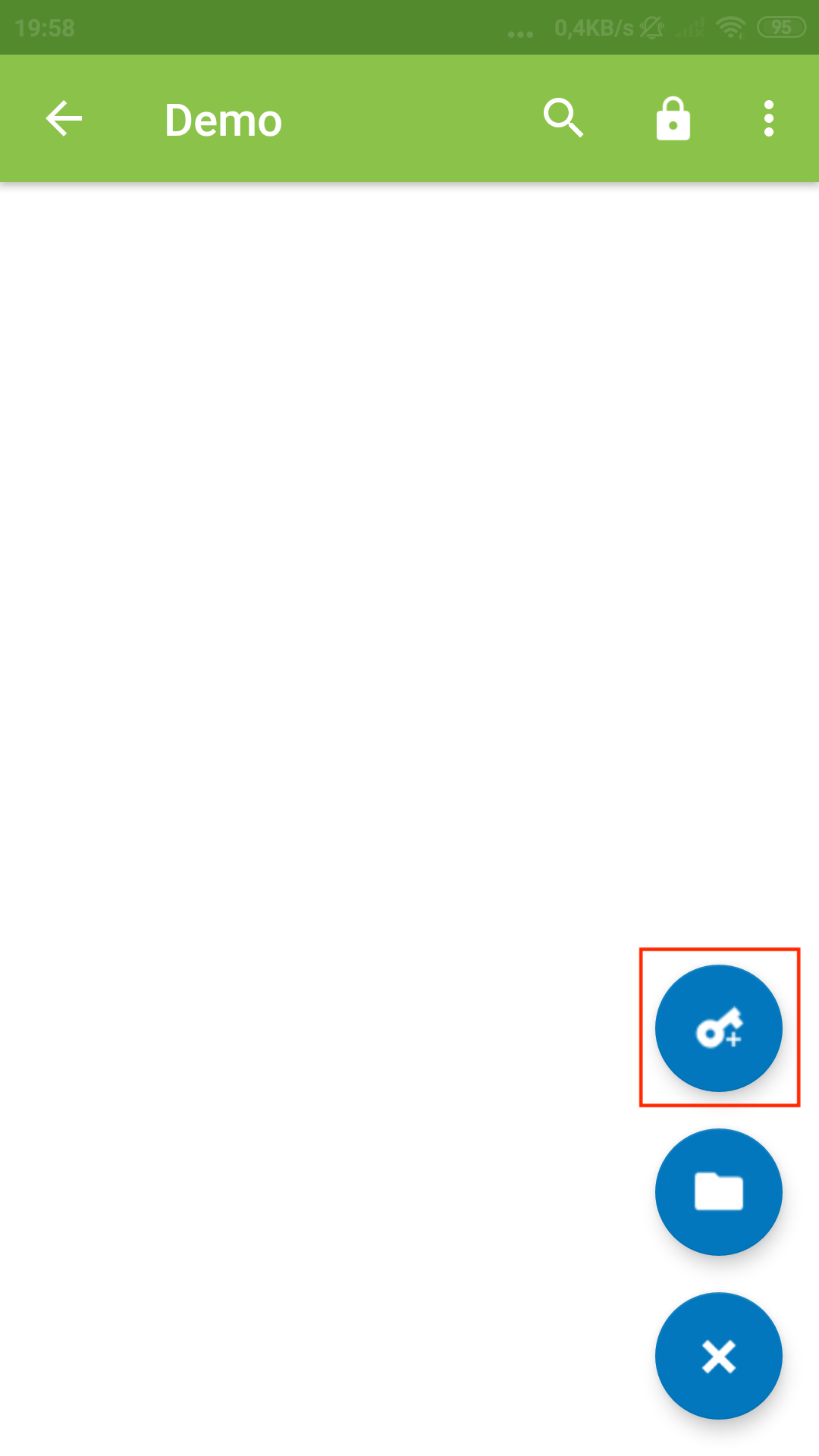 Eintrag anlegen - Icon