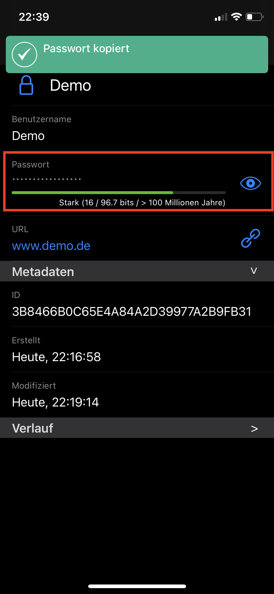 Passwort kopieren - Icon