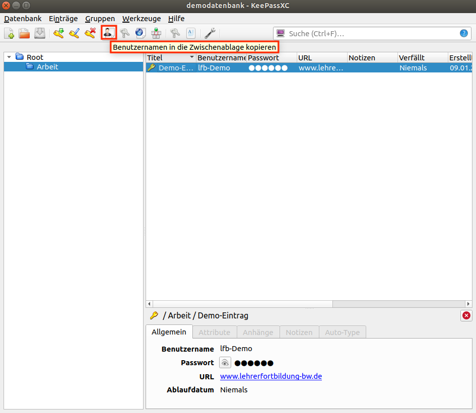 Benutzernamen kopieren - Icon