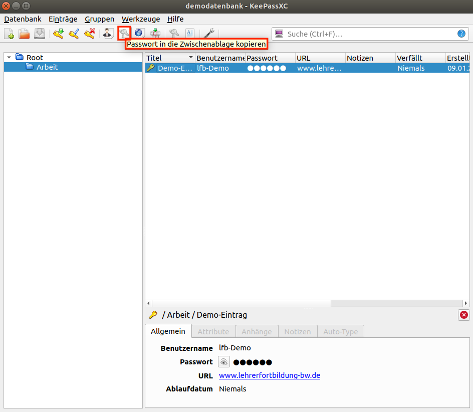 Passwort kopieren - Icon