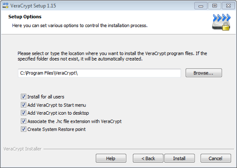 Installationsdetails festlegen