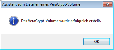 Volume ist fertig
