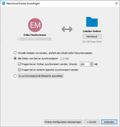 Konfiguration Desktop-Client