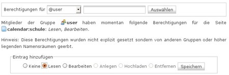 Berechtigungen den Nutzern entziehen