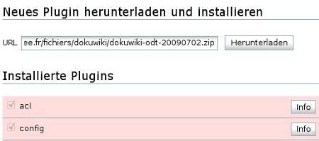 Link zum PlugIn einfügen