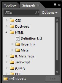 Snippets_Organisation