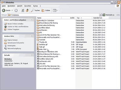 Offline Verzeichnis / Basisverzeichnis von HTTrack