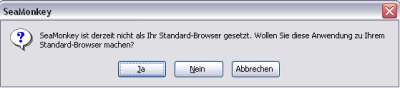RÜckfrage nach Standardbrowser oder nicht