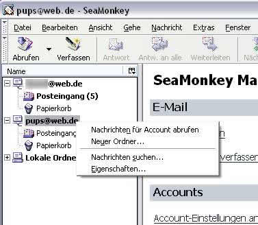 kontoeinstellungen verändern