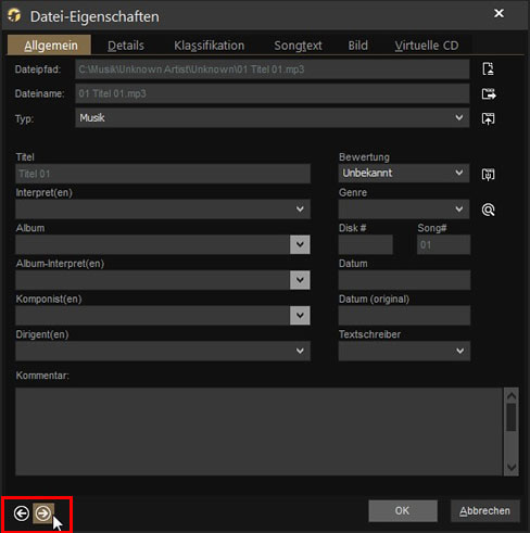 Individuelle Bearbeitung