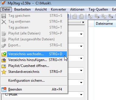 Verzeichnis auswählen