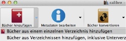 In Calibre Bücher hinzufügen