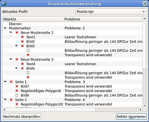 Druckvorstufenüberprüfung