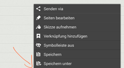 Men&uuml; Taste Ausklappmen&uuml;
