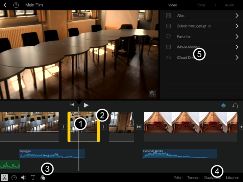 Videoclip bearbeiten