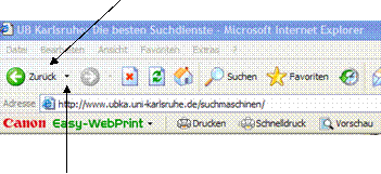 Button Zurück