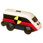 Ikea-Zug mit Dummie-Sticker