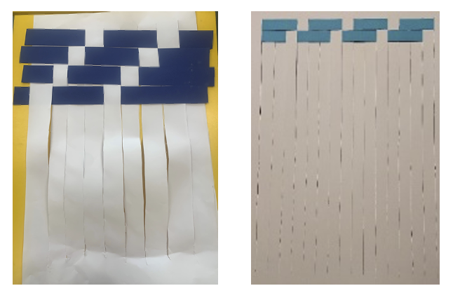 Bild mit Web Rahmen aus Papier