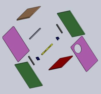 Explosionszeichnung der Cajon