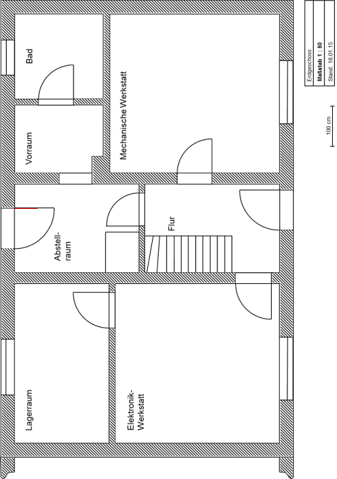 Grundriss der Wohnung