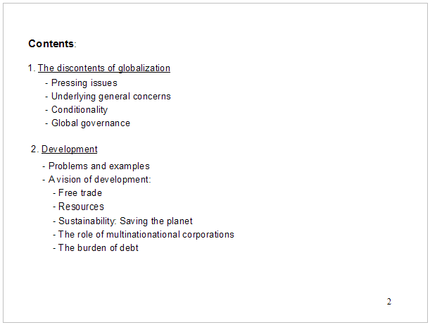 How globalization can work