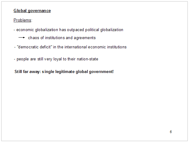 How globalization can work