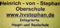 Schild: Heinrich-von-Stephan-Oberschule