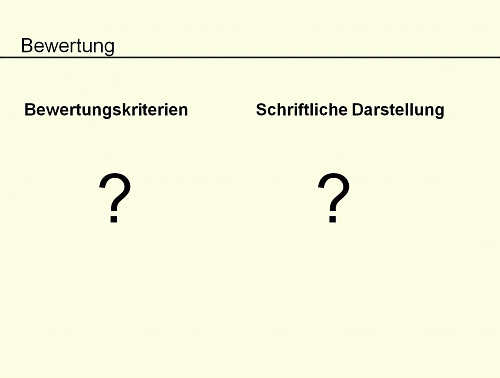 Bewertung