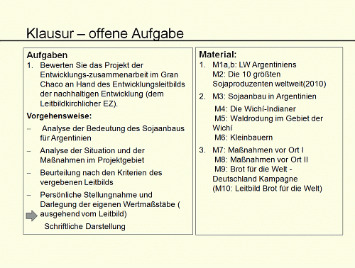 Offene Aufgabe