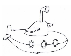 Ein-Mann U-Boot zur Erkundung tiefer Gewässer