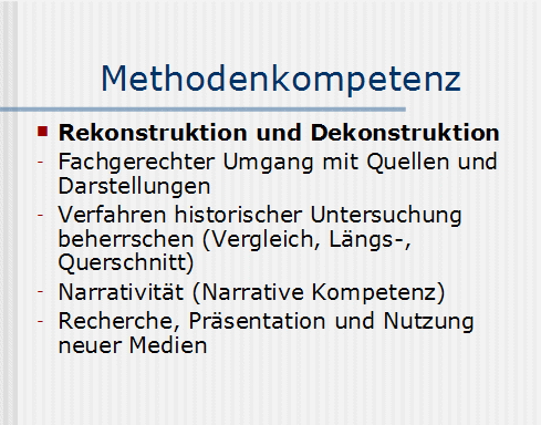 Methodenkompetenz