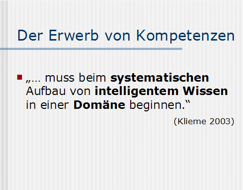 Kompetenzorientierung