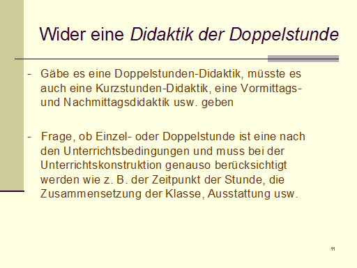 Didaktisch-methodische Überlegungen