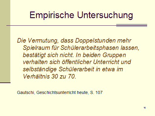 Didaktisch-methodische Überlegungen