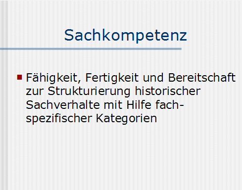 Sachkpompetenz