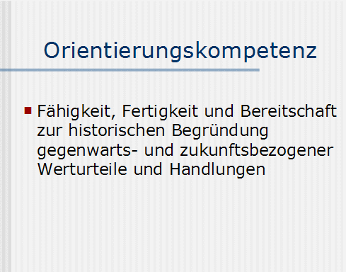 Orientierungskompetenz